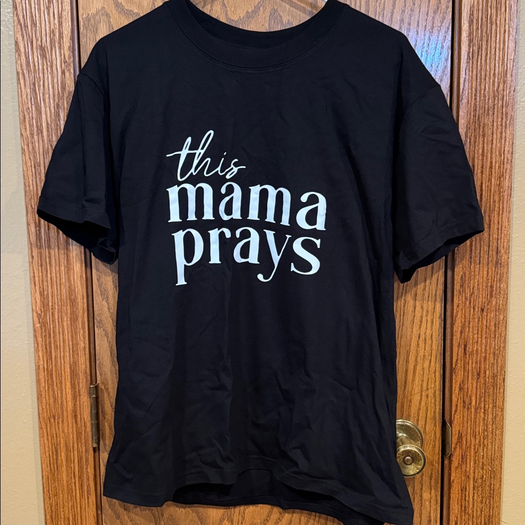 Black This Mama Prays TShirt